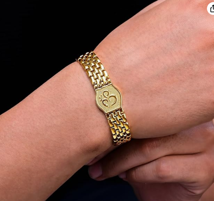 Men’s OM Bracelet – 18K Gold Plated | Stainless Steel | Anti-Tarnish