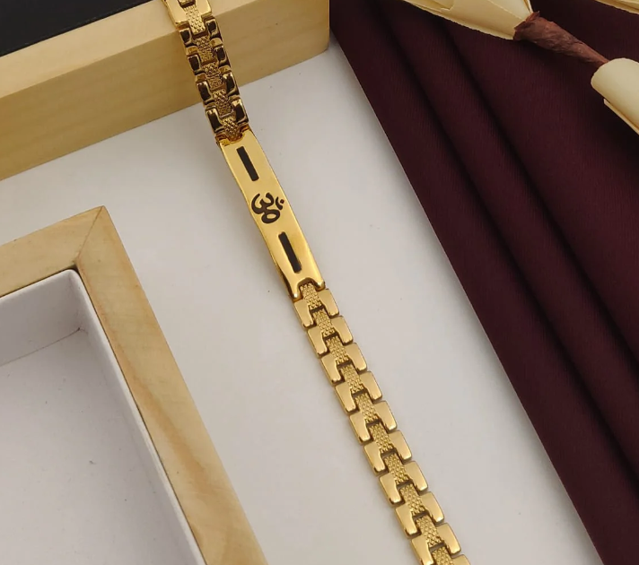 Om Premium Gold Bracelet