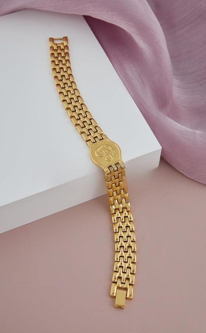 Men’s OM Bracelet – 18K Gold Plated | Stainless Steel | Anti-Tarnish