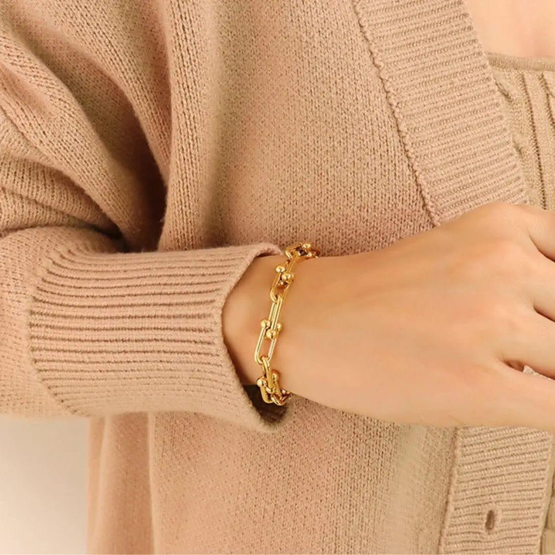 Gold Plated Necklace & Bracelet