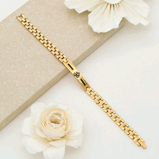 Om Premium Gold Bracelet