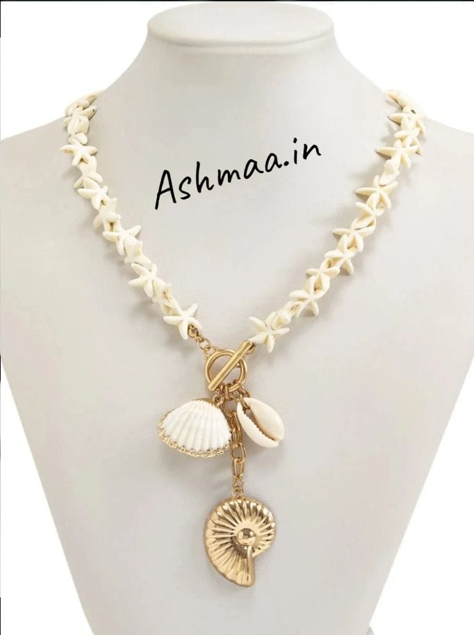 Starfish Shell Pendant Necklace